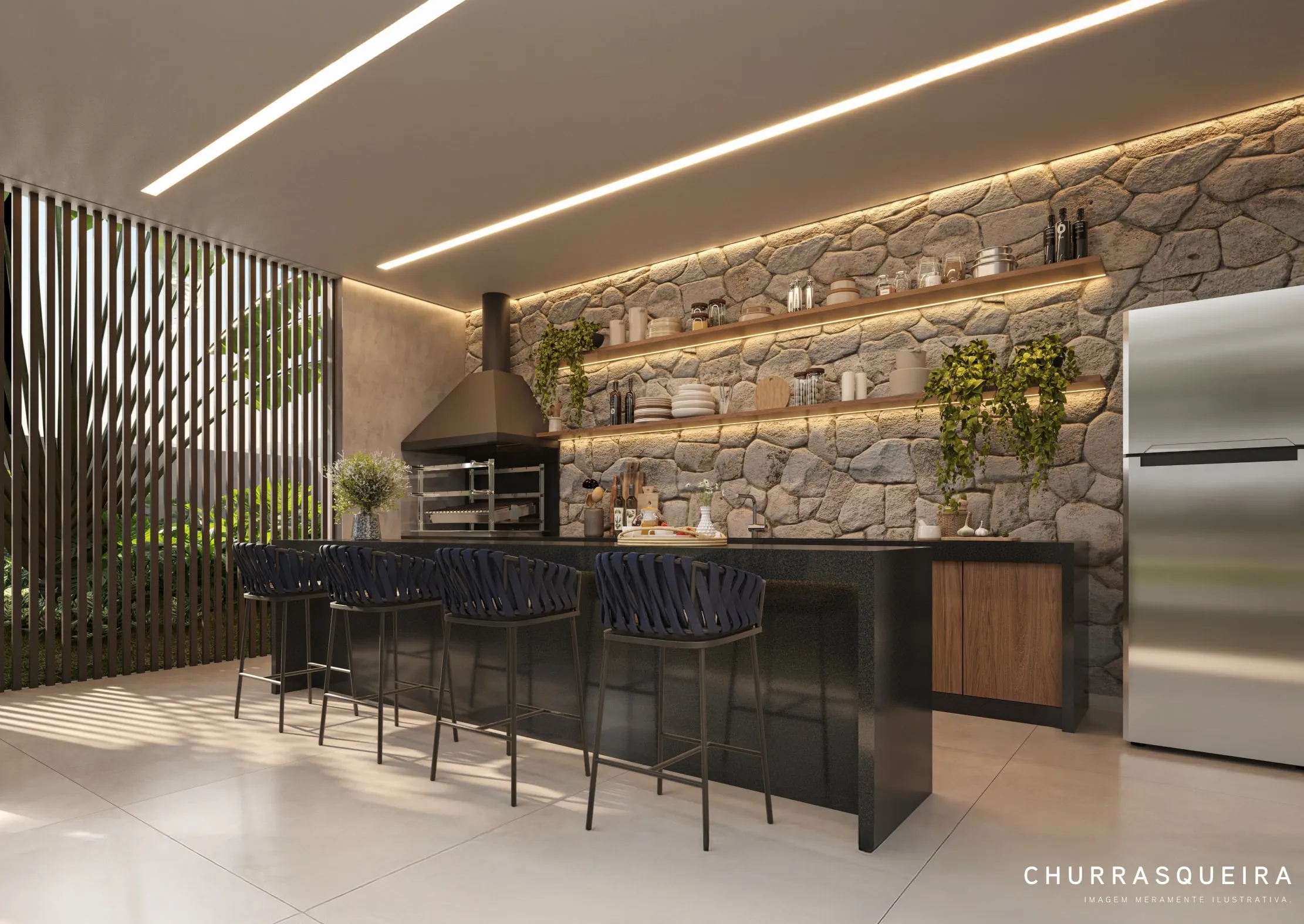 Churrasqueira com acabamento premium - Beyond Residence