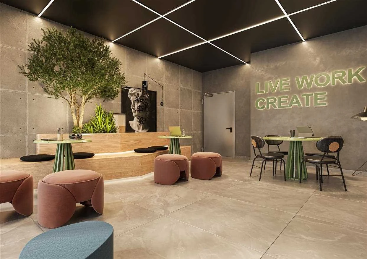 Coworking completo com sala de reunião - LIV Stay Residence