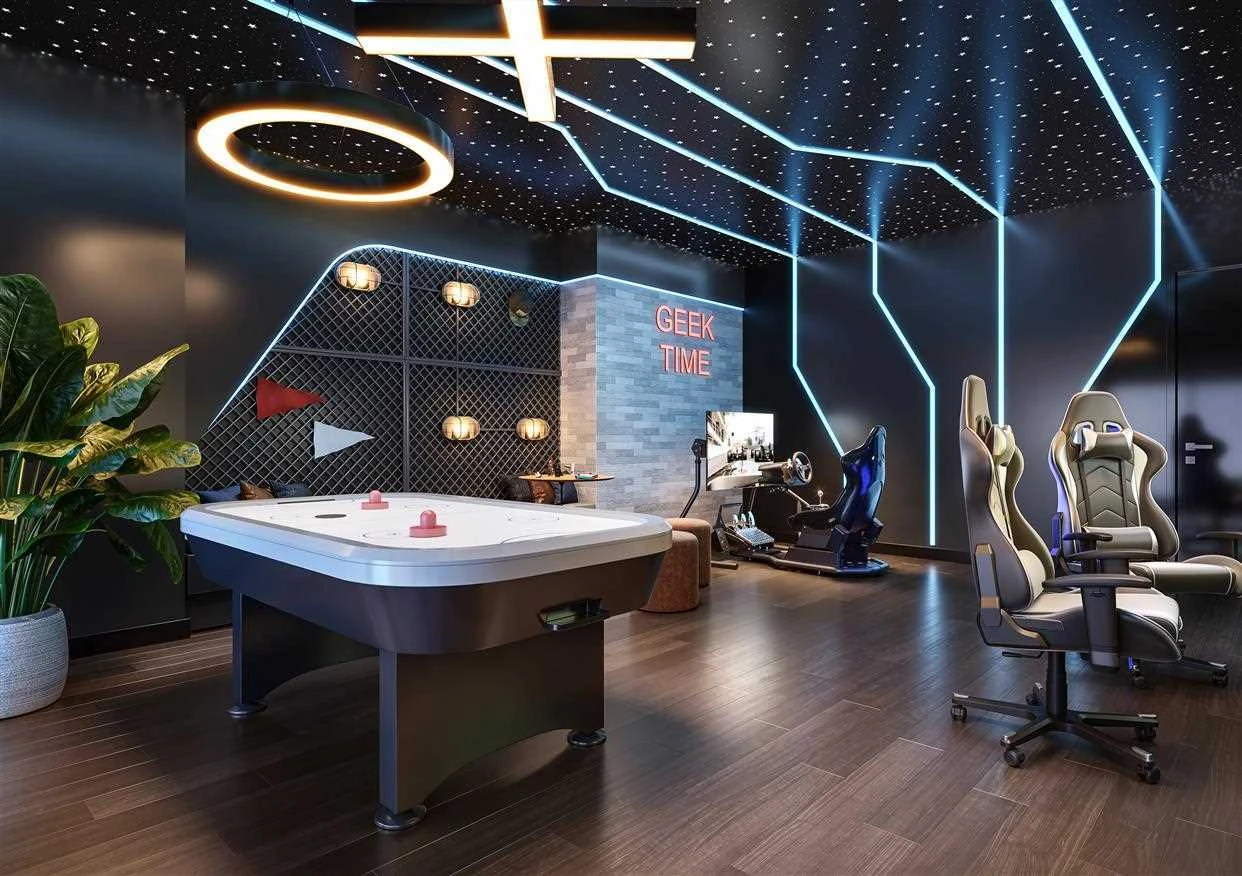 Espaço Gamer equipado - LIV Stay Residence