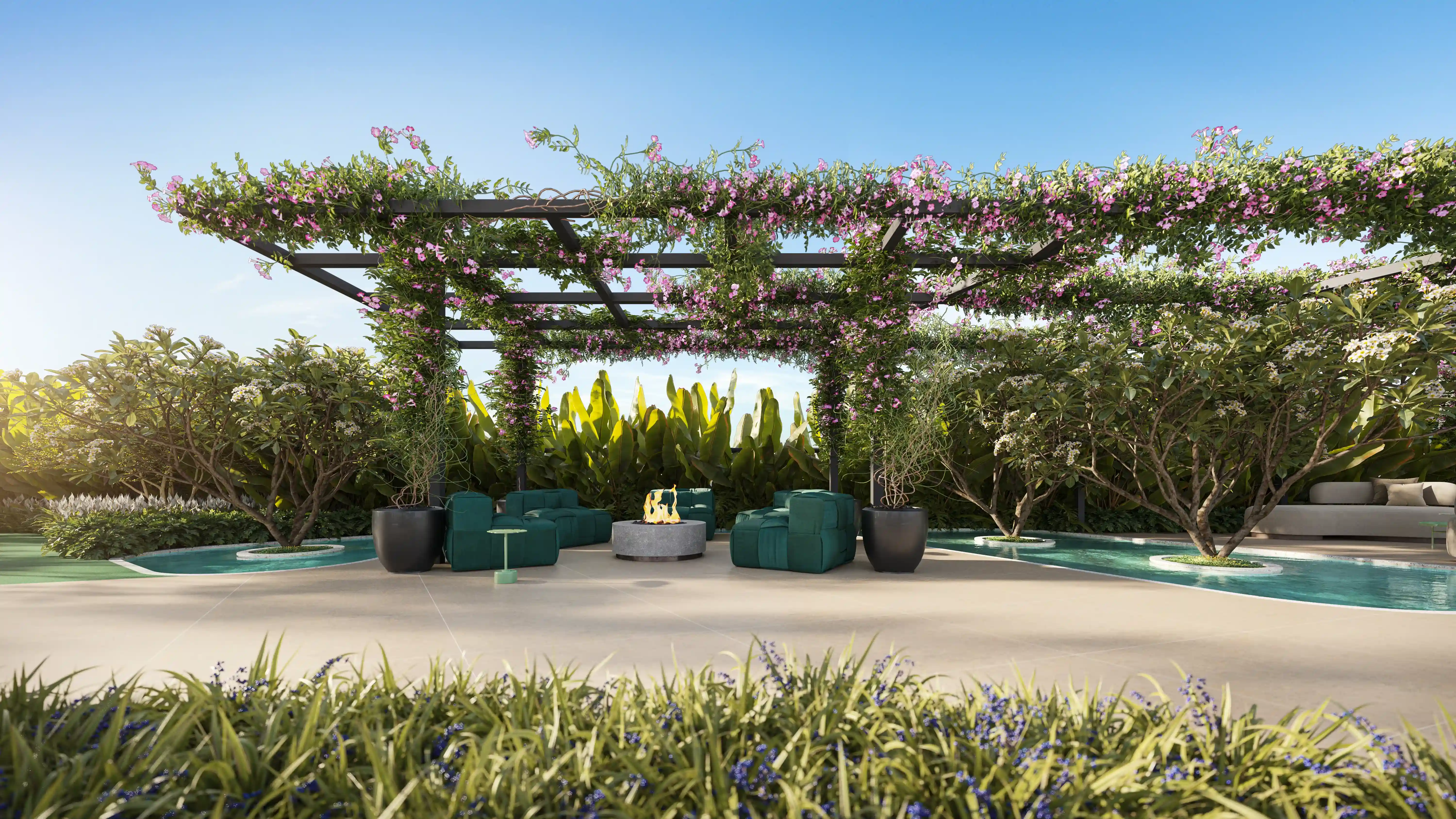 Fogo de chão para churrascos - Square Design Residence