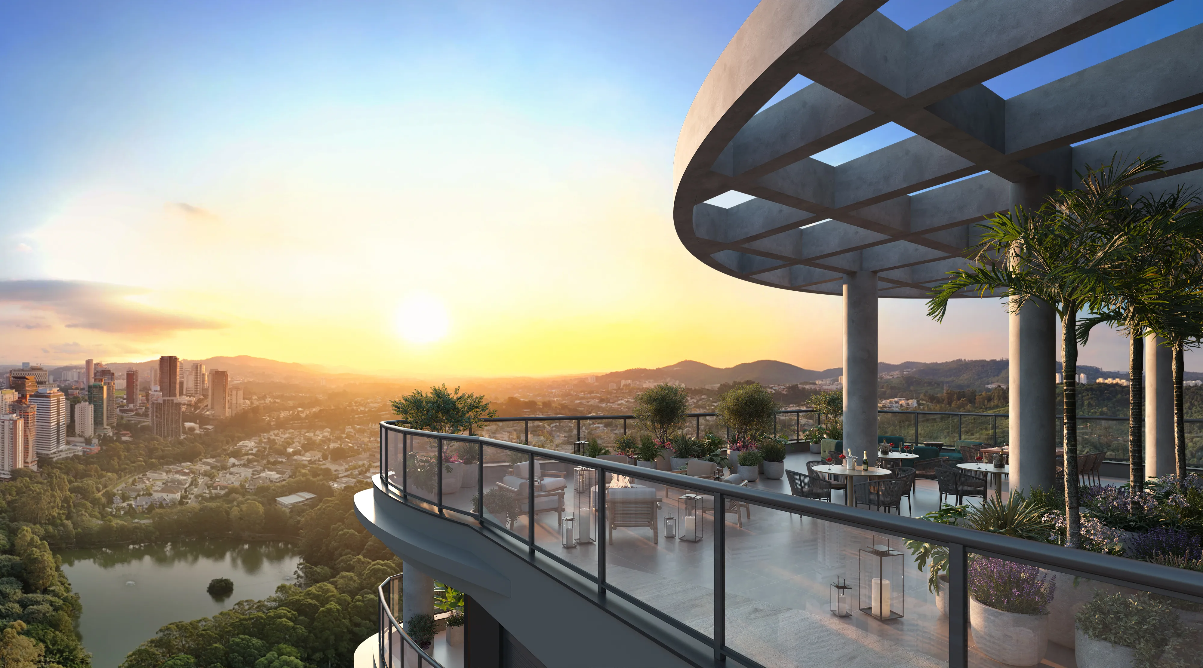 Vista aérea de Alphaville - Localização privilegiada