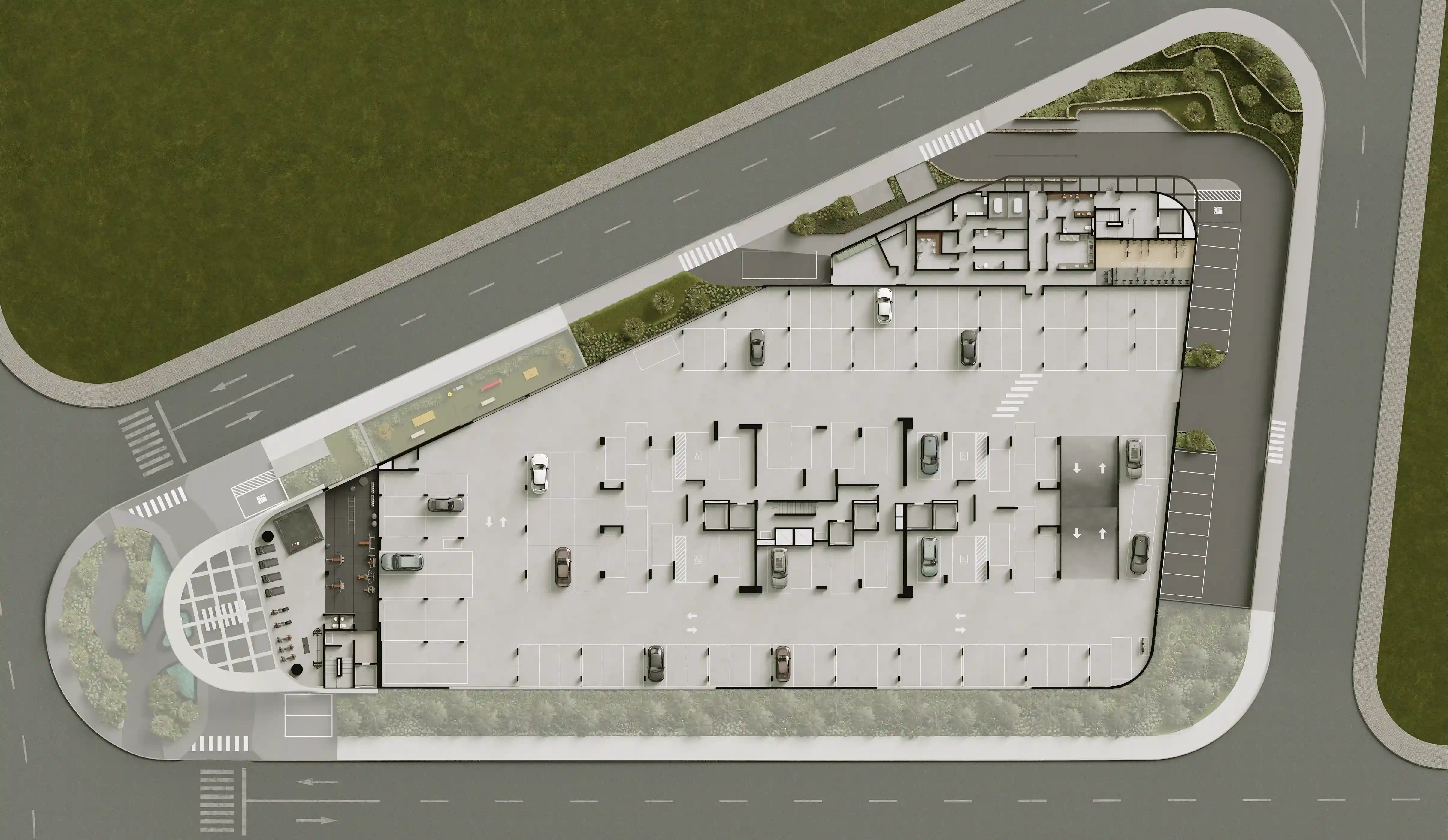 Planta do 1º Sobresolo - Área de lazer