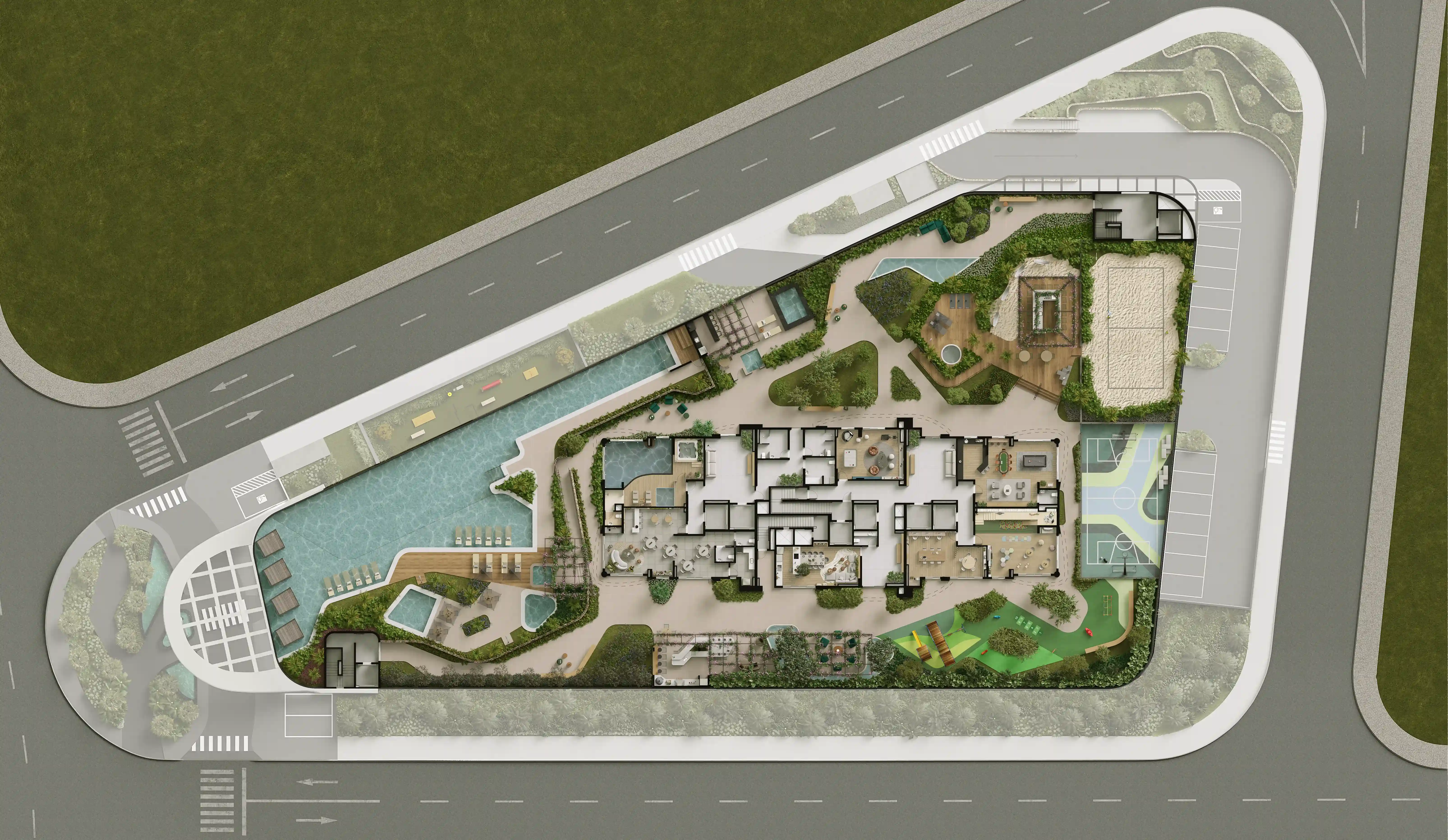 Planta do Pavimento Térreo - Área comum e portaria