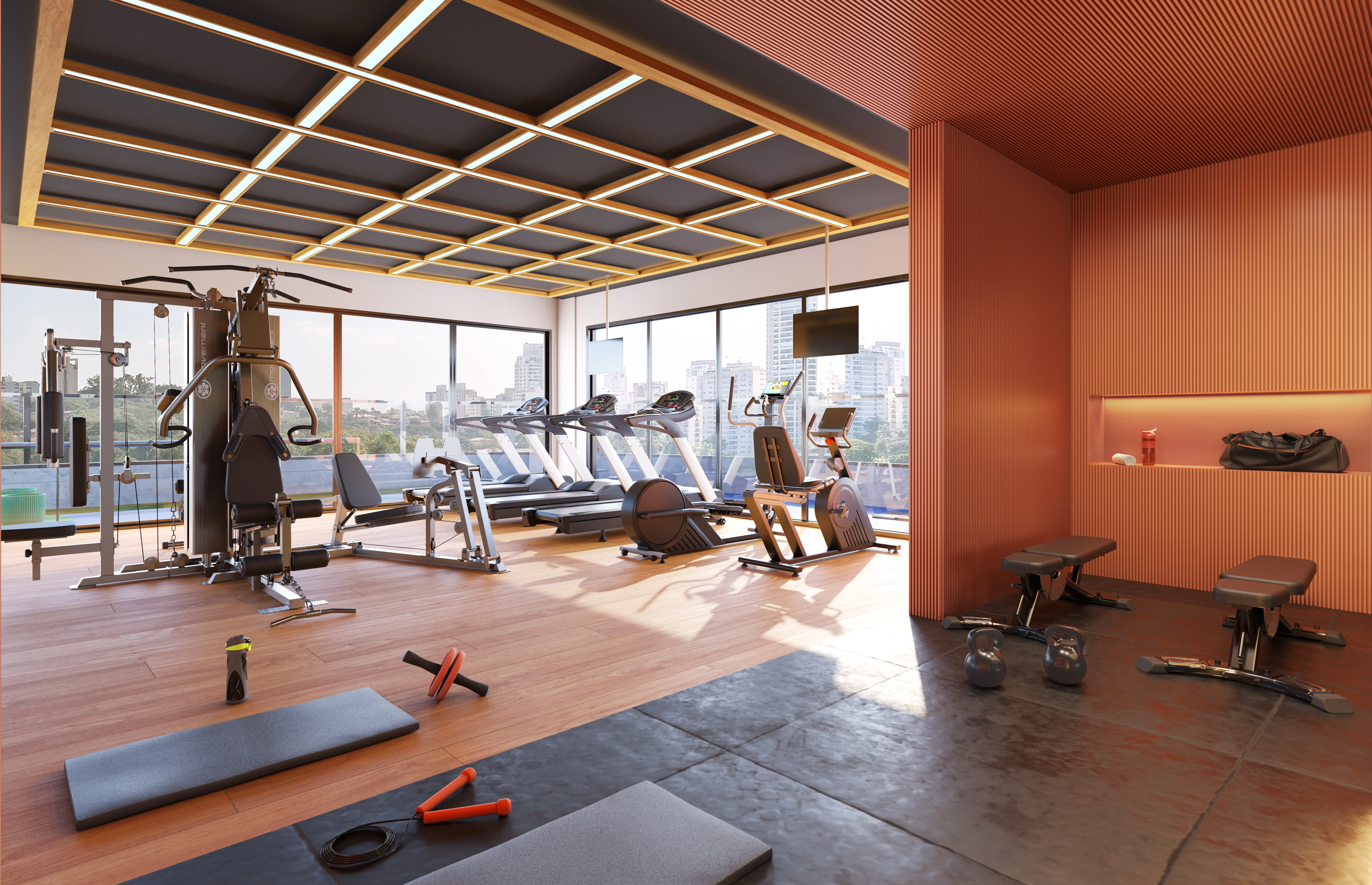 Espaço fitness completo — Vitra Alphaville