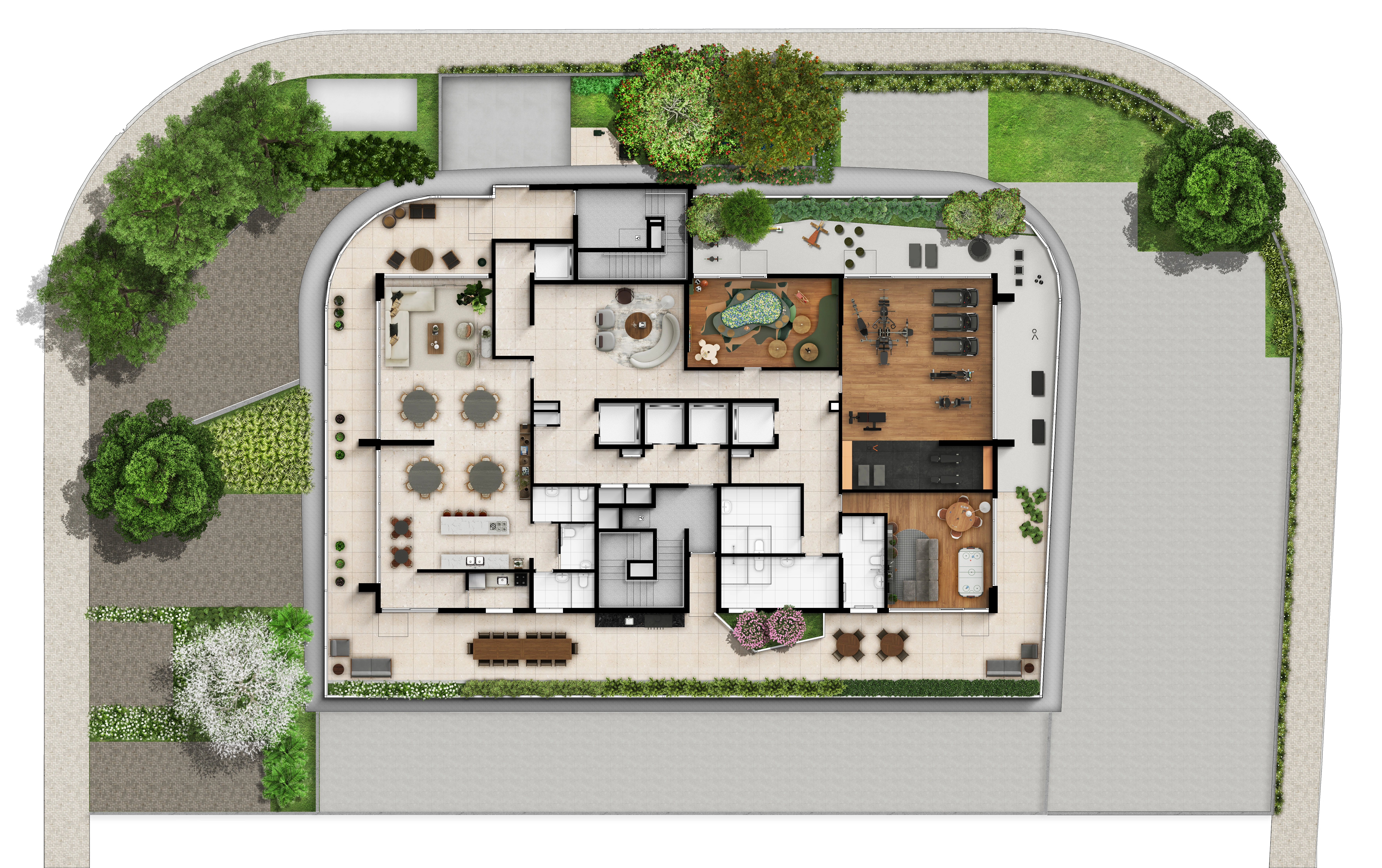 Implantação do Vitra Alphaville — planta do terreno